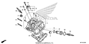 Front Cylinder Head Schematic