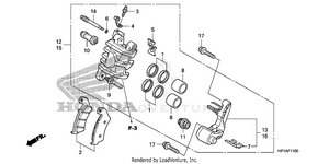 Front Brake Caliper Schematic