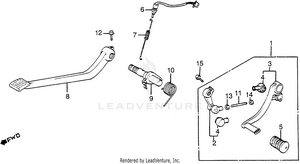 Brake Pedal + Gearshift Pedal Schematic