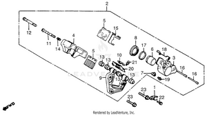Front Brake Caliper 80 Schematic