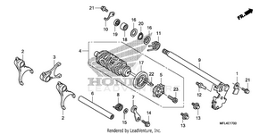 Gearshift Drum Schematic