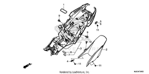 Rear Fender Schematic