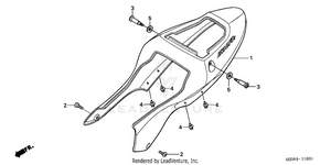 Rear Cowl ('01-'03) Schematic
