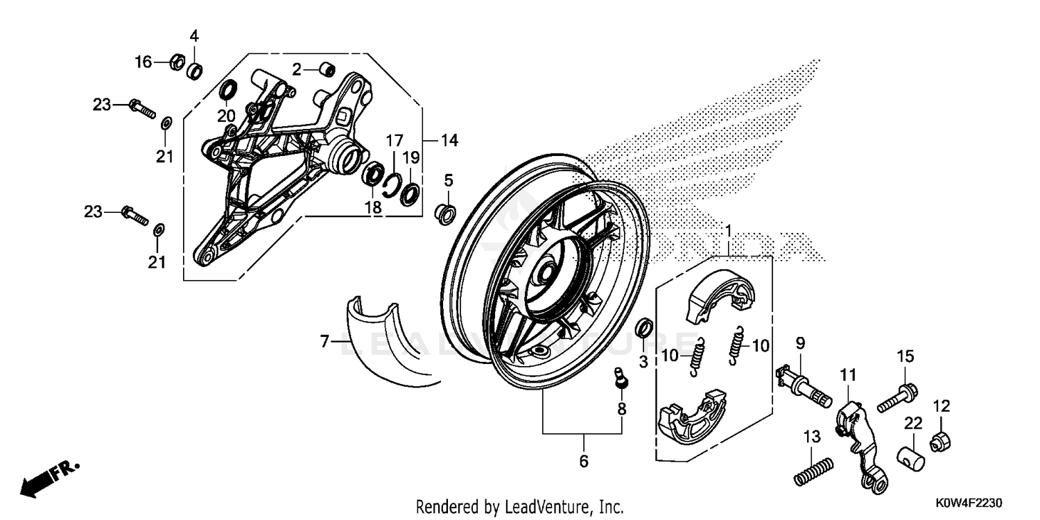REAR WHEEL@SWINGARM