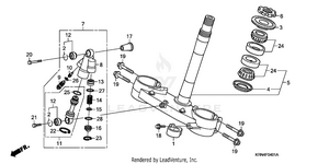 Steering Stem/damper ('08-) Schematic