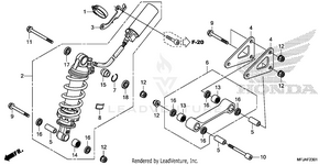 Rear Shock Absorber      (cbr600ra) Schematic