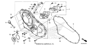 Right Crankcase Cover Schematic