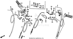 Control Levers + Switches + Cables Schematic