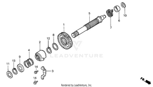 Kick Starter Spindle Schematic