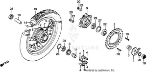 Xl500r Rear Wheel 82 Schematic