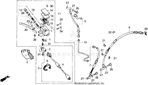 Front Brake Master Cylinder Schematic