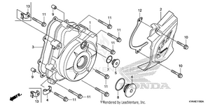 Left Crankcase Cover Schematic