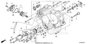 Front Crankcase Cover Schematic