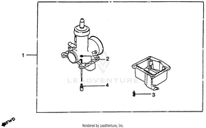 Carburetor + Optional Partskit Schematic
