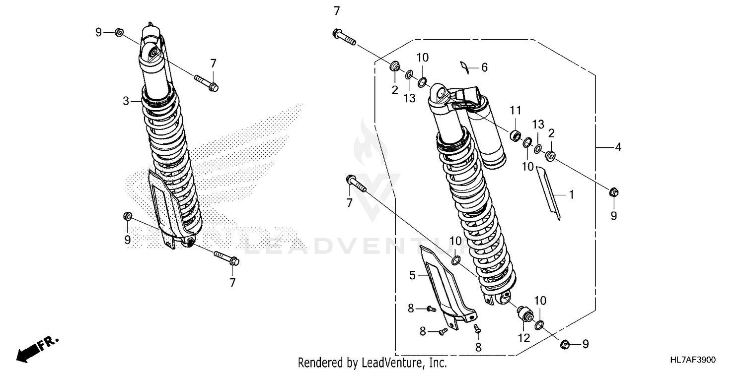 REAR SHOCK ABSORBER (1)