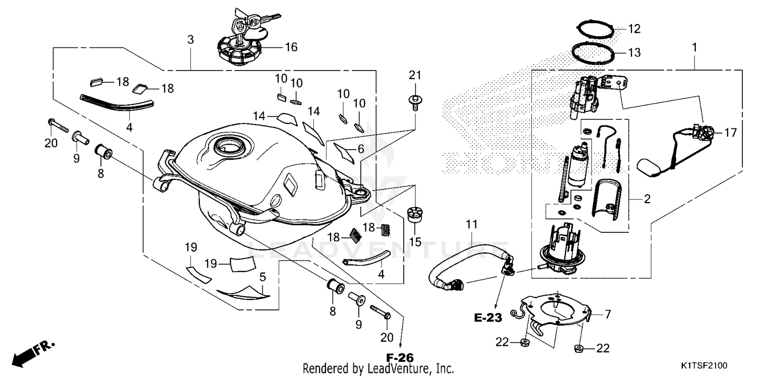FUEL TANK (CRF300LA/LDA)