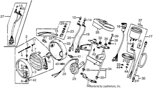 Headlight + Speedometer + Horn Schematic