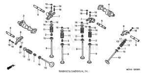 Camshaft + Valve Schematic
