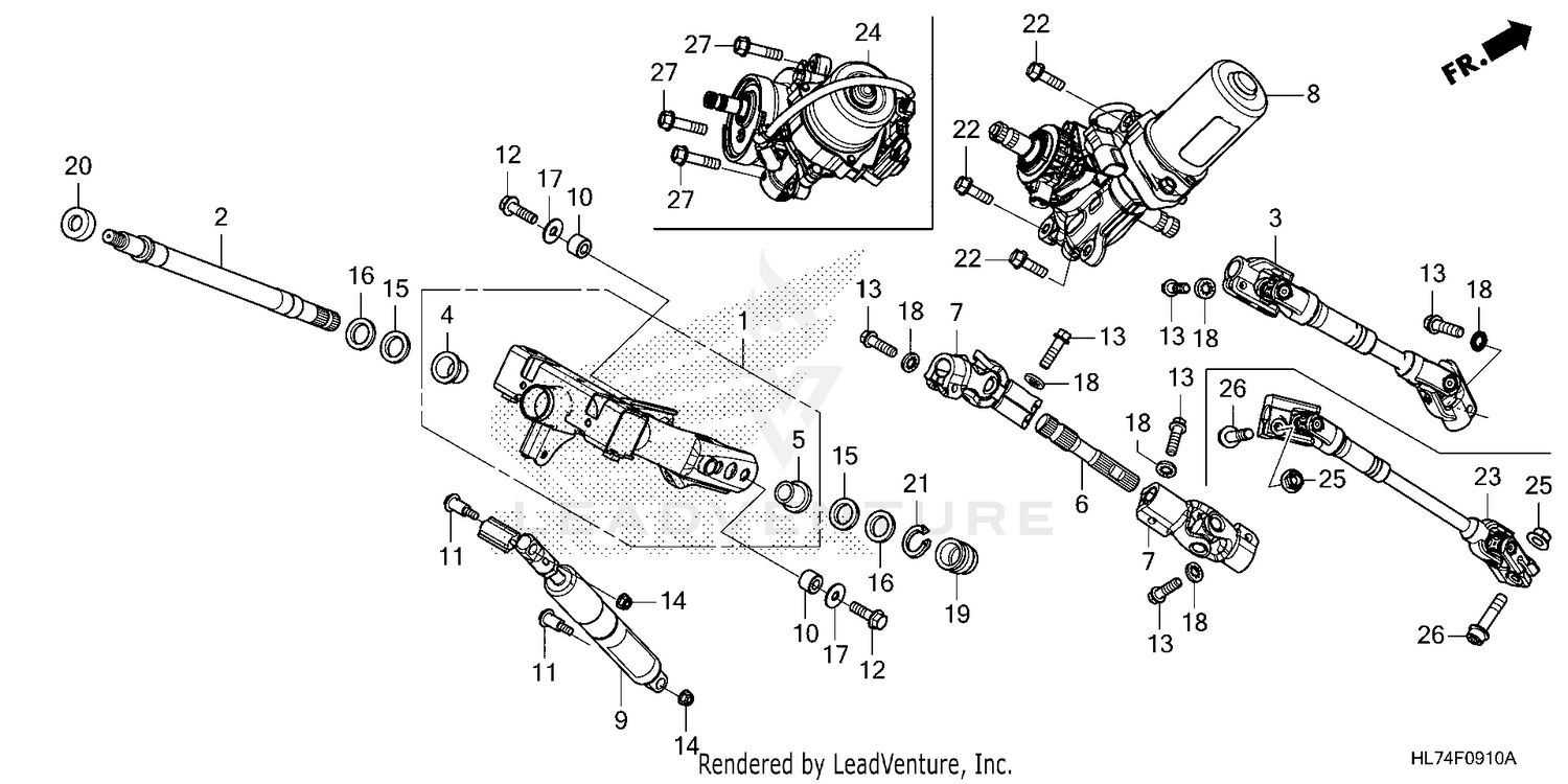 STEERING SHAFT@STEERING  COLUMN