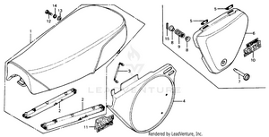 Seat + Side Cover Schematic