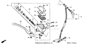 Front Brake Master Cylinder Schematic