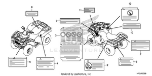 Caution Label Schematic
