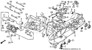 Crankcase + Oil Pump Schematic