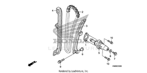 Cam Chain + Tensioner Schematic
