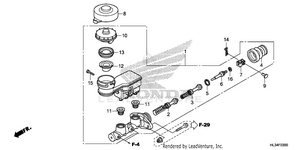 Front Brake Master       Cylinder Schematic
