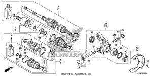 Rear Knuckle + Rear Driveshaft Schematic