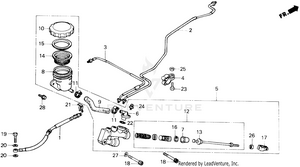 Rear Brake Master Cylinder Schematic