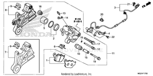 Rear Brake Caliper Schematic