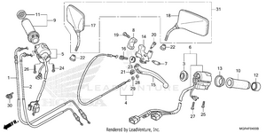 Handle Lever@switch@cable@mirror Schematic