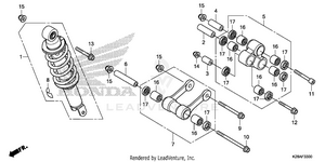 Rear Shock Absorber Schematic