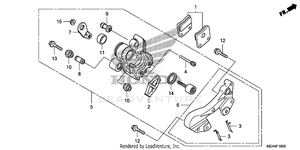 Parking Brake Caliper Schematic