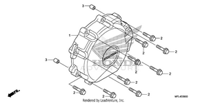 Alternator Cover         (cbr1000rr) Schematic