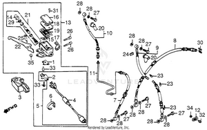 Fr. Brake Master Cyl. Schematic