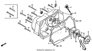 Right Crankcase Cover Schematic