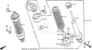 Rear Shock Absorber Schematic