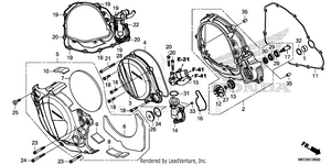 Right Crankcase Cover    @water Pump Schematic