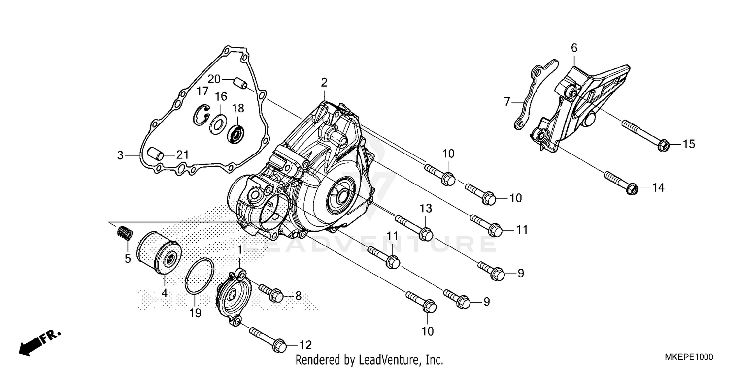 LEFT CRANKCASE COVER