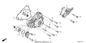 Left Crankcase Cover Schematic