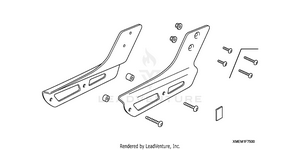Backrest + Chrome Carrier Attachment Schematic