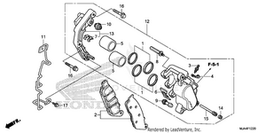 Front Brake Caliper (3) Schematic