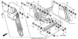 Rear Shock Absorber Schematic
