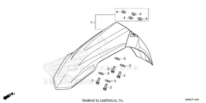 Front Fender Schematic