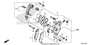 Front Brake Caliper Schematic