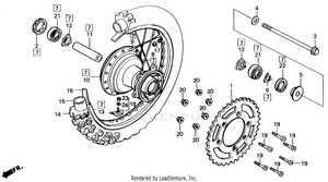 Rear Wheel 84-86 Schematic