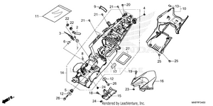 Rear Fender Schematic