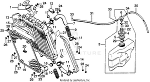 Radiator + Reserve Tank Schematic